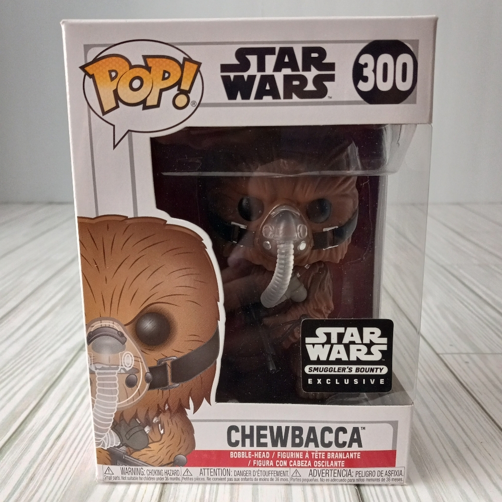 Star Wars Chewbacca Smugglers Bounty Exclusive Bobble Head Funko Pop #300